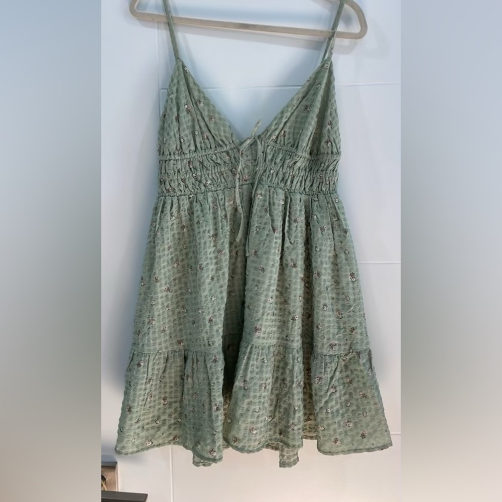 Green Floral Dress
